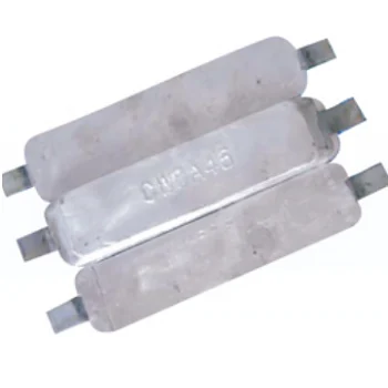 Magnesium sacrificial anode ASTM B-843 for buried pipeline and freshwater cathodic protection